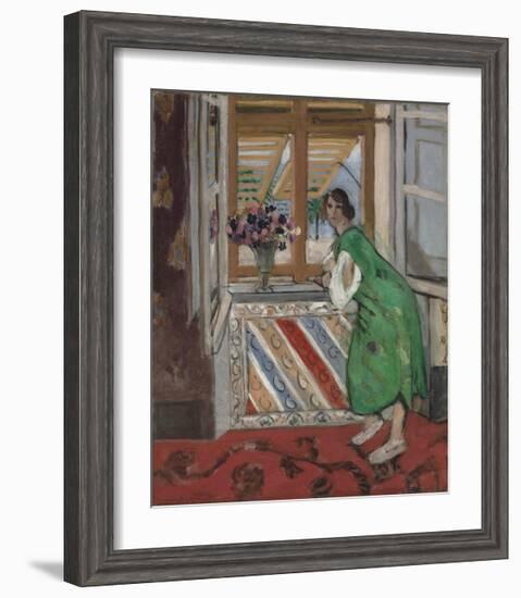 Jeune Fille a la Mauresque, Robe Verte-Henri Matisse-Framed Art Print