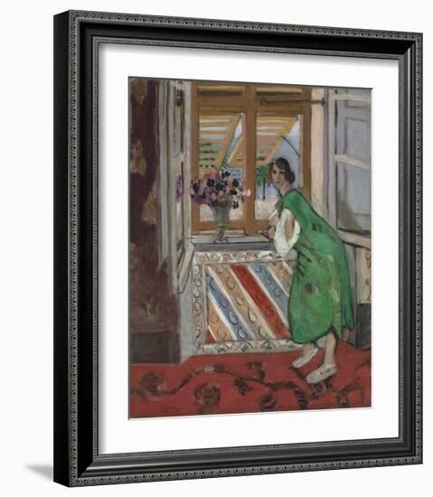 Jeune Fille a la Mauresque, Robe Verte-Henri Matisse-Framed Art Print