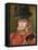 Jeune Fille Au Chapeau Noir Et Fleur Rouge - Girl in Black Hat with Red Flowers Par Renoir, Pierre-Pierre Auguste Renoir-Framed Premier Image Canvas