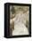 Jeune fille au jardin, dit aussi Femme cousant dans un jardin-Mary Cassatt-Framed Premier Image Canvas