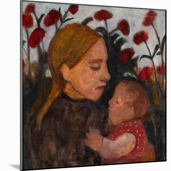 Jeune Fille Avec Un Enfant  (Girl with Child) Peinture De Paula Modersohn-Becker (1876-1907) - 190-Paula Modersohn-Becker-Mounted Giclee Print