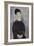 Jeune fille brune, assise-Amedeo Modigliani-Framed Giclee Print