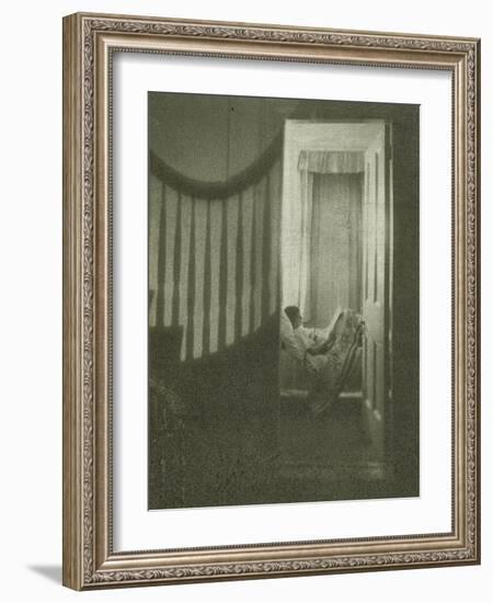 Jeune fille couchée dans sa chambre-Clarence White-Framed Giclee Print