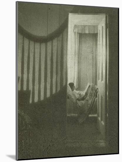 Jeune fille couchée dans sa chambre-Clarence White-Mounted Giclee Print