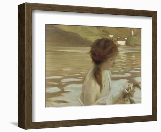 Jeune fille dans un paysage-Paul Chabas-Framed Giclee Print