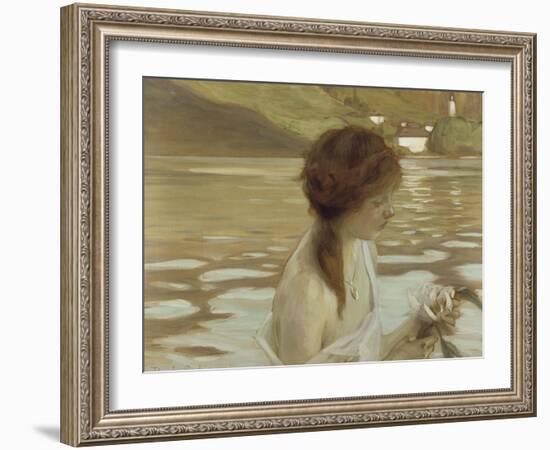 Jeune fille dans un paysage-Paul Chabas-Framed Giclee Print