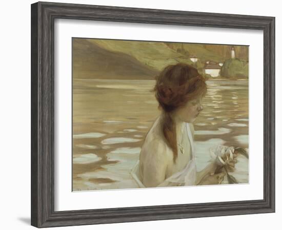 Jeune fille dans un paysage-Paul Chabas-Framed Giclee Print