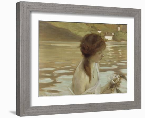 Jeune fille dans un paysage-Paul Chabas-Framed Giclee Print