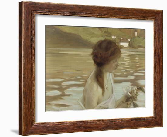 Jeune fille dans un paysage-Paul Chabas-Framed Giclee Print