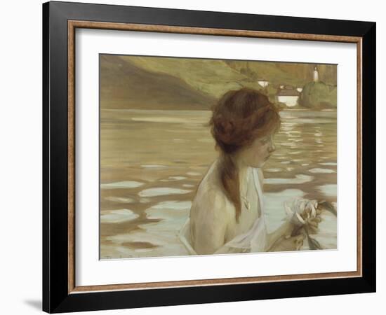 Jeune fille dans un paysage-Paul Chabas-Framed Giclee Print