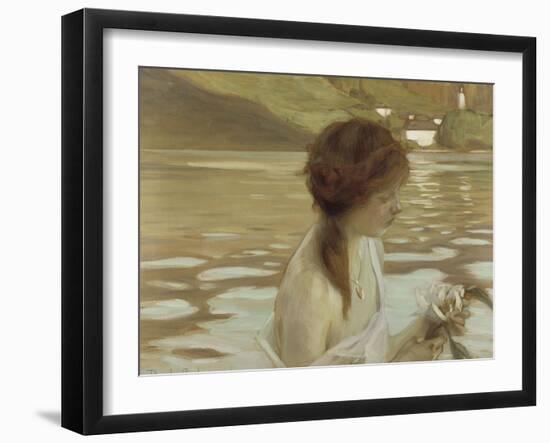 Jeune fille dans un paysage-Paul Chabas-Framed Giclee Print