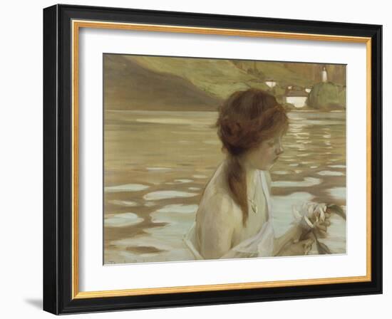 Jeune fille dans un paysage-Paul Chabas-Framed Giclee Print