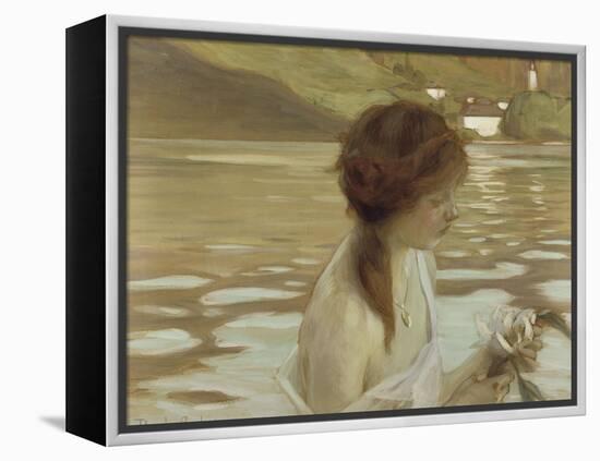 Jeune fille dans un paysage-Paul Chabas-Framed Premier Image Canvas