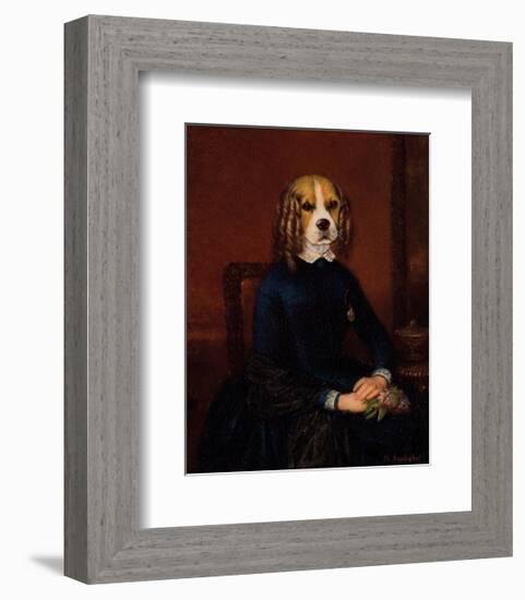 Jeune Fille de Bonne Famille-Thierry Poncelet-Framed Premium Giclee Print