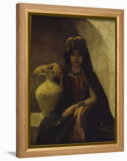 Jeune fille de Grande Kabylie : Portrait d'Algérienne-Louise Canuet-Framed Premier Image Canvas