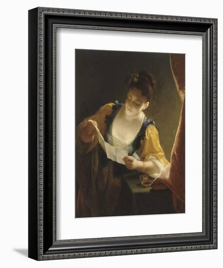 Jeune fille lisant une lettre-Jean Raoux-Framed Giclee Print