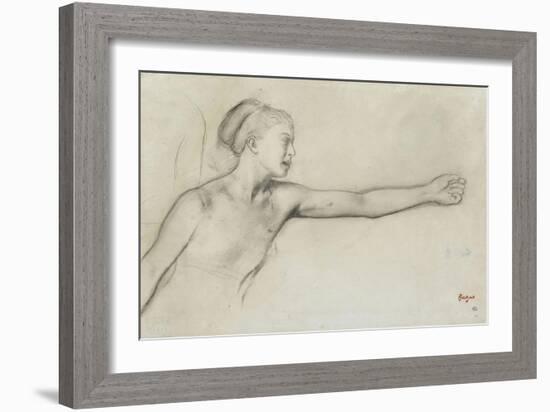 Jeune fille spartiate-Edgar Degas-Framed Giclee Print