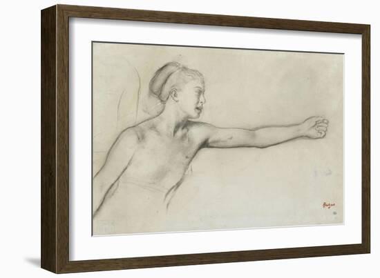 Jeune fille spartiate-Edgar Degas-Framed Giclee Print