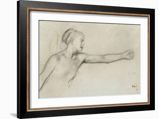 Jeune fille spartiate-Edgar Degas-Framed Giclee Print