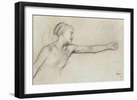 Jeune fille spartiate-Edgar Degas-Framed Giclee Print