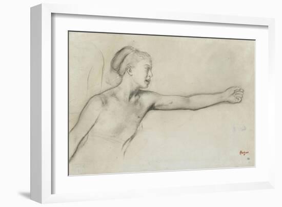 Jeune fille spartiate-Edgar Degas-Framed Giclee Print