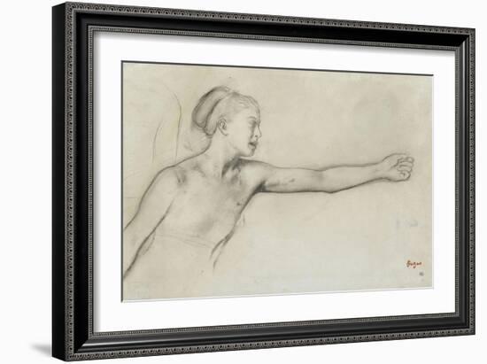 Jeune fille spartiate-Edgar Degas-Framed Giclee Print