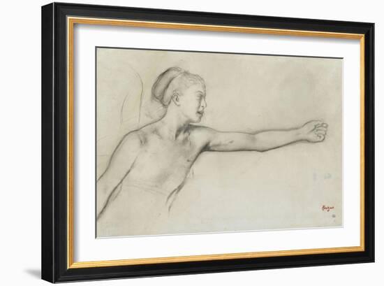 Jeune fille spartiate-Edgar Degas-Framed Giclee Print