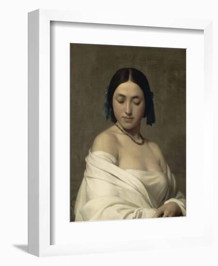 Jeune fille-Hippolyte Flandrin-Framed Giclee Print