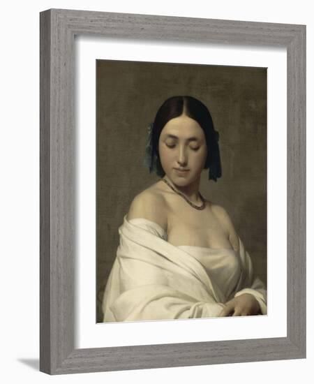 Jeune fille-Hippolyte Flandrin-Framed Giclee Print