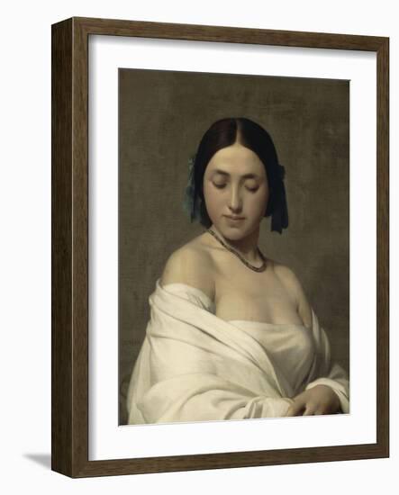 Jeune fille-Hippolyte Flandrin-Framed Giclee Print