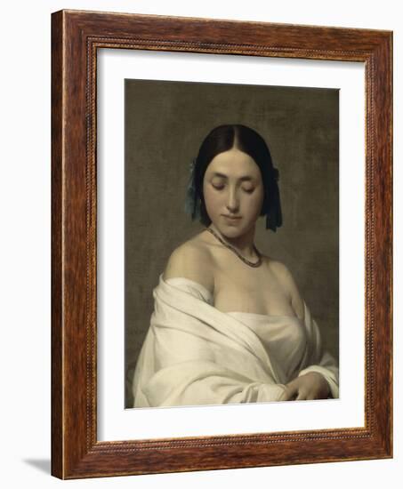 Jeune fille-Hippolyte Flandrin-Framed Giclee Print