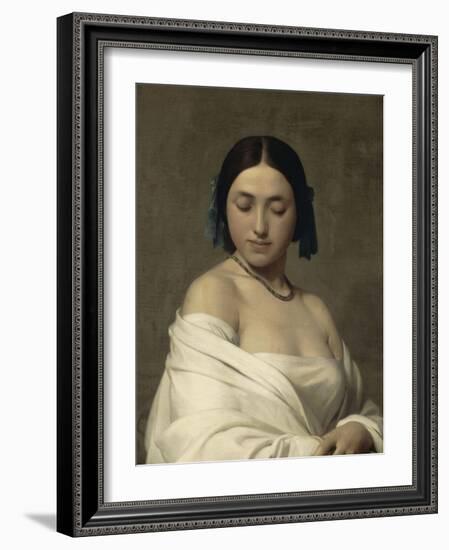 Jeune fille-Hippolyte Flandrin-Framed Giclee Print