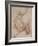 Jeune homme drapé, à demi agenouillé, vu de dos, présentant une coupe-Raffaello Sanzio-Framed Giclee Print