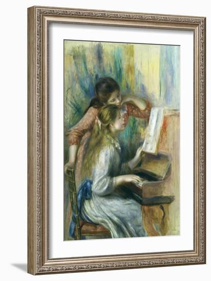 Jeunes Filles Au Piano, Young Girls at the Piano, C. 1892-Pierre-Auguste Renoir-Framed Giclee Print