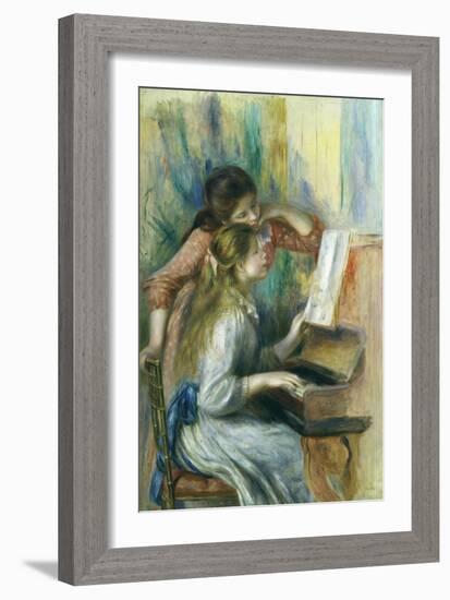 Jeunes Filles Au Piano, Young Girls at the Piano, C. 1892-Pierre-Auguste Renoir-Framed Giclee Print