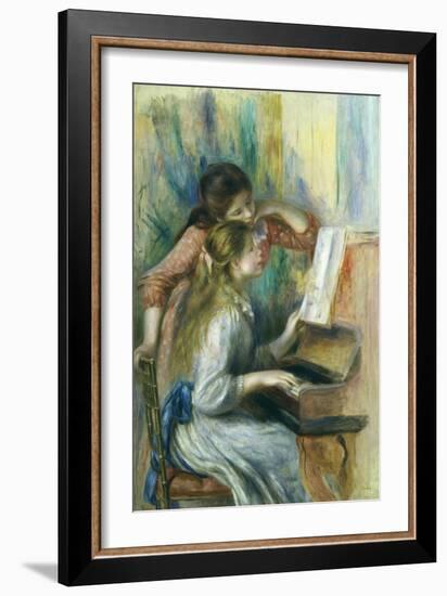 Jeunes Filles Au Piano, Young Girls at the Piano, C. 1892-Pierre-Auguste Renoir-Framed Giclee Print