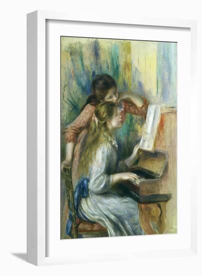 Jeunes Filles Au Piano, Young Girls at the Piano, C. 1892-Pierre-Auguste Renoir-Framed Giclee Print