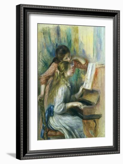 Jeunes Filles Au Piano, Young Girls at the Piano, C. 1892-Pierre-Auguste Renoir-Framed Giclee Print