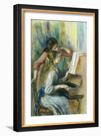 Jeunes Filles Au Piano, Young Girls at the Piano, C. 1892-Pierre-Auguste Renoir-Framed Giclee Print