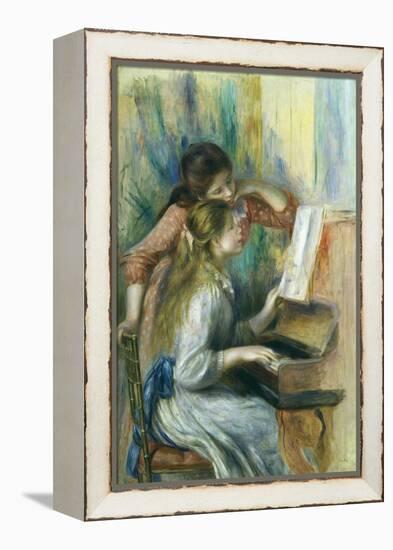 Jeunes Filles Au Piano, Young Girls at the Piano, C. 1892-Pierre-Auguste Renoir-Framed Premier Image Canvas