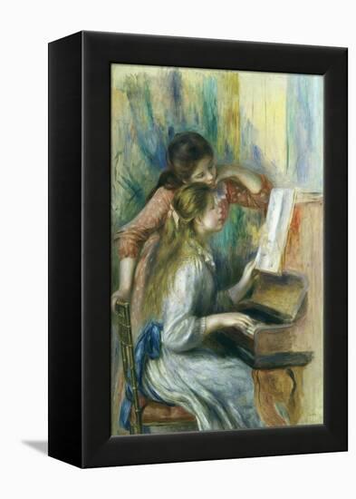 Jeunes Filles Au Piano, Young Girls at the Piano, C. 1892-Pierre-Auguste Renoir-Framed Premier Image Canvas