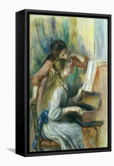 Jeunes Filles Au Piano, Young Girls at the Piano, C. 1892-Pierre-Auguste Renoir-Framed Premier Image Canvas