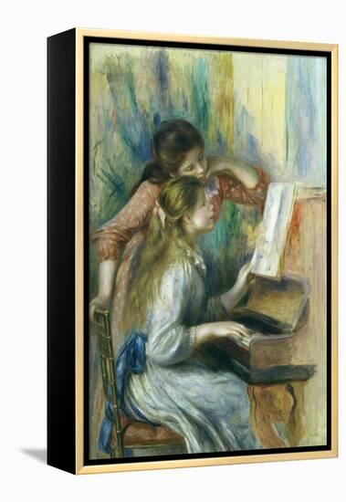 Jeunes Filles Au Piano, Young Girls at the Piano, C. 1892-Pierre-Auguste Renoir-Framed Premier Image Canvas