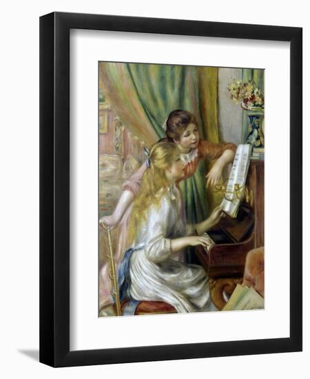 Jeunes filles au piano-Pierre-Auguste Renoir-Framed Giclee Print