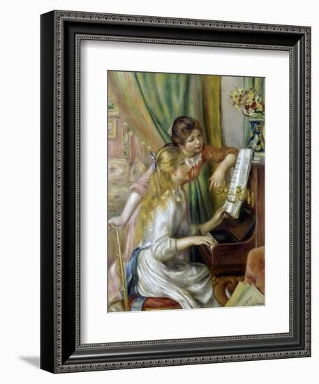 Jeunes filles au piano-Pierre-Auguste Renoir-Framed Giclee Print