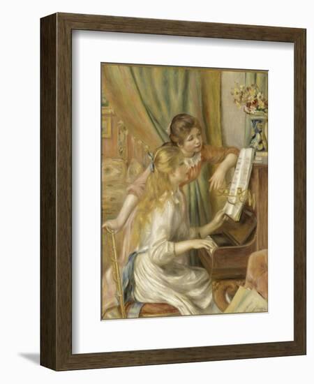 Jeunes filles au piano-Pierre-Auguste Renoir-Framed Giclee Print