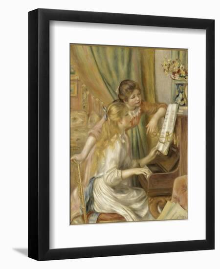 Jeunes filles au piano-Pierre-Auguste Renoir-Framed Giclee Print