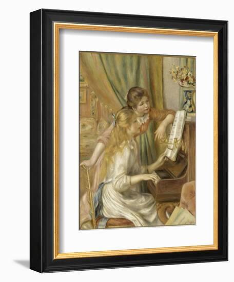 Jeunes filles au piano-Pierre-Auguste Renoir-Framed Giclee Print