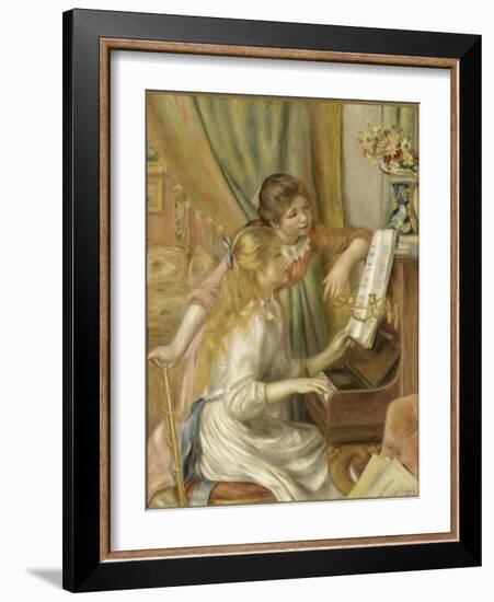 Jeunes filles au piano-Pierre-Auguste Renoir-Framed Giclee Print