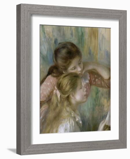 Jeunes filles au piano-Pierre-Auguste Renoir-Framed Giclee Print